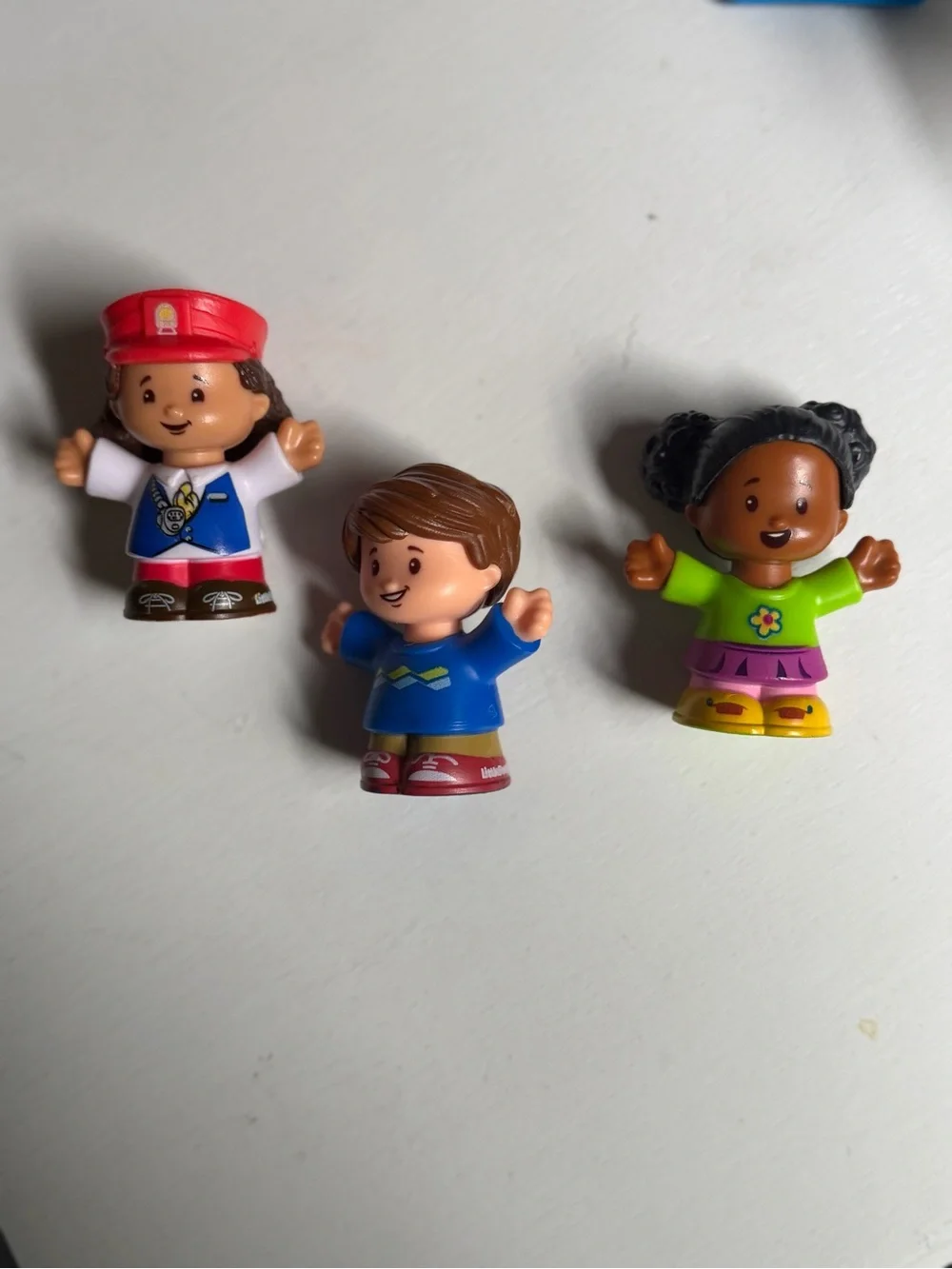 Blue Toy Airplane Playset with Three Figures